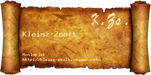 Kleisz Zsolt névjegykártya